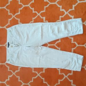 Banana republic women's capri pants in size: petite 0, color: pale green.